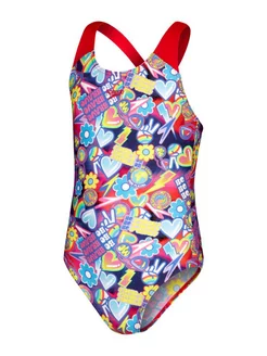 купальник детский для девочек слитный для бассейна SPEEDO