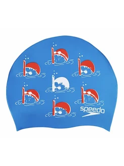 Шапочка для плавания силиконовая детская Junior Slogan