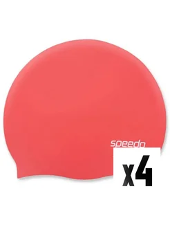 Шапочка для плавания Plain Molded Silicone Cap 4 шт.
